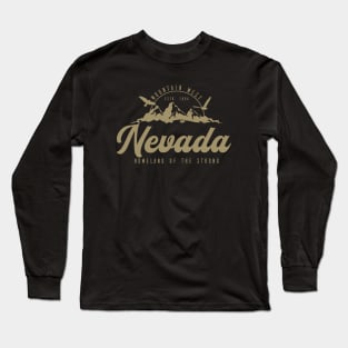 USA, Mountain states, Nevada Gold classic Long Sleeve T-Shirt